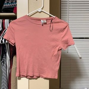 H&M pink crop top